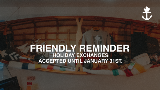 Holiday Exchanges — January 31st