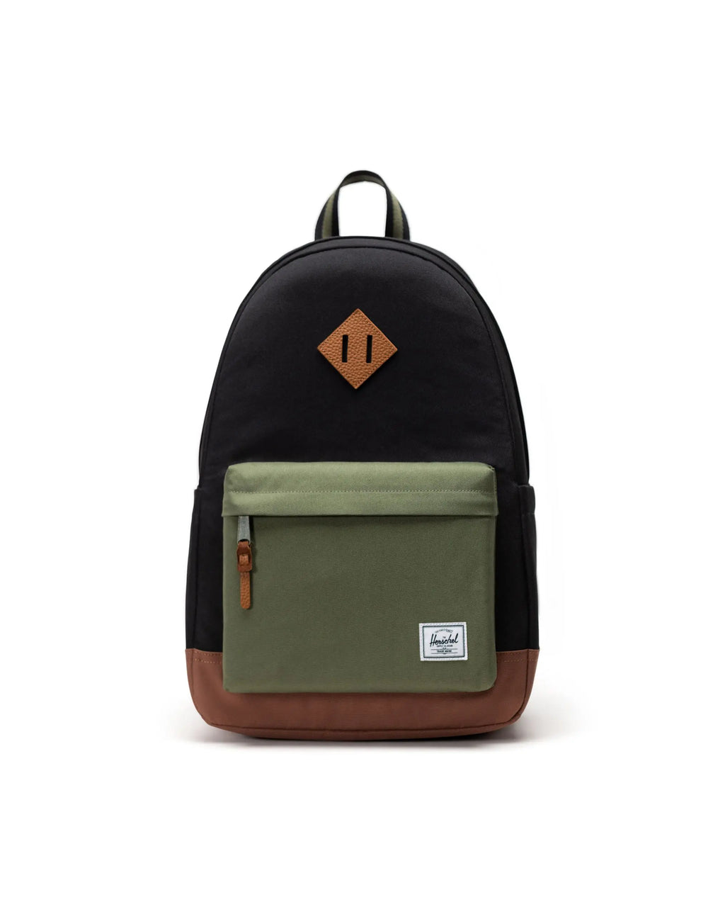 Heritage Backpack x Black/Four Leaf Clover/Saddle Brown