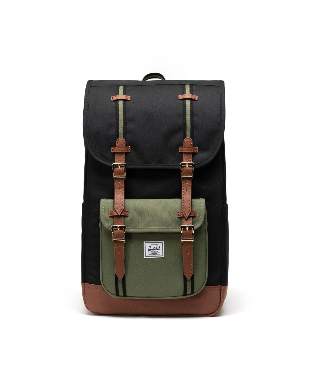 Little America Backpack x Black/Four Leaf Clover/Saddle