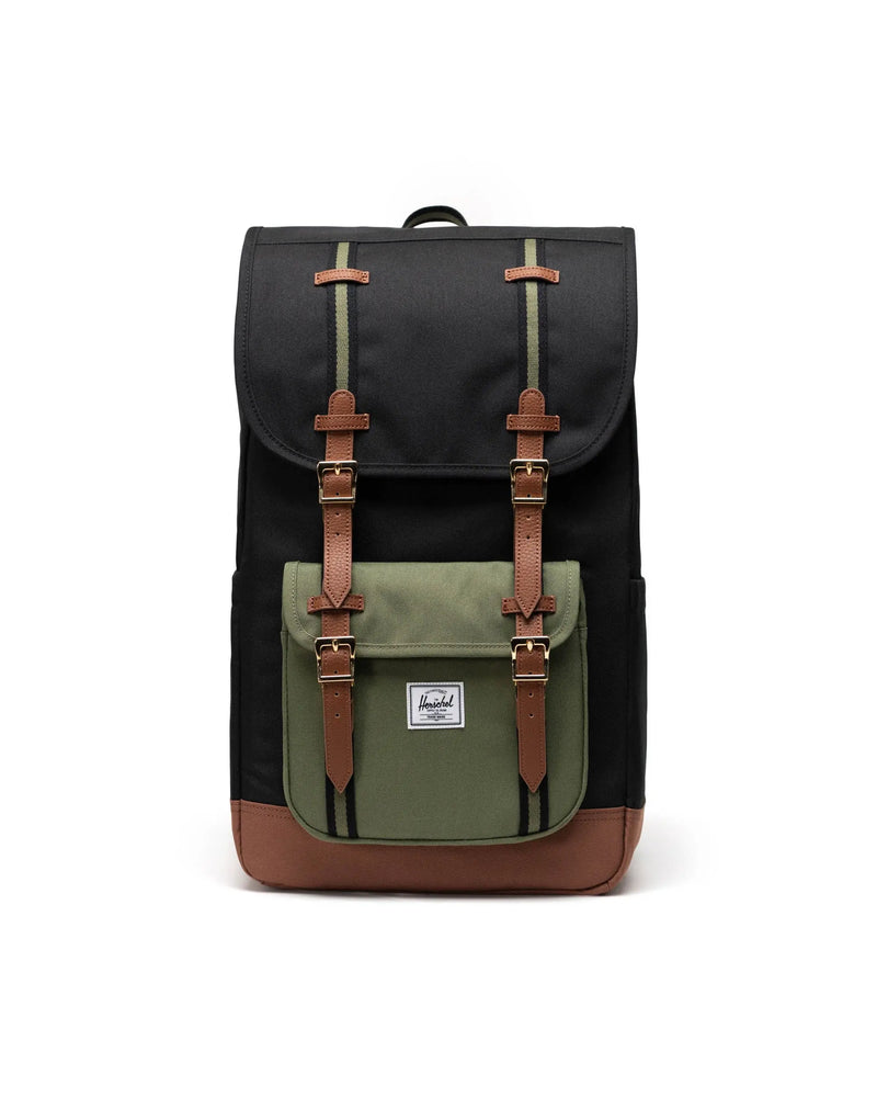 Little America Backpack x Black/Four Leaf Clover/Saddle