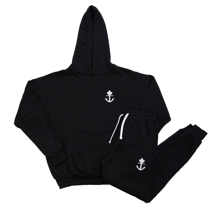 Black Organic Cotton Hoodie