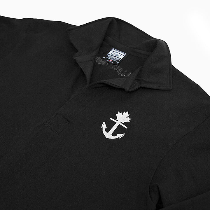 everyday rugby collar shirt with pocket
made in canada