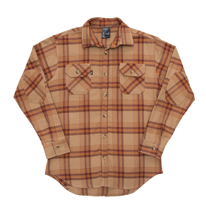 plaid flannel shirt for fall winter quailty work style button up