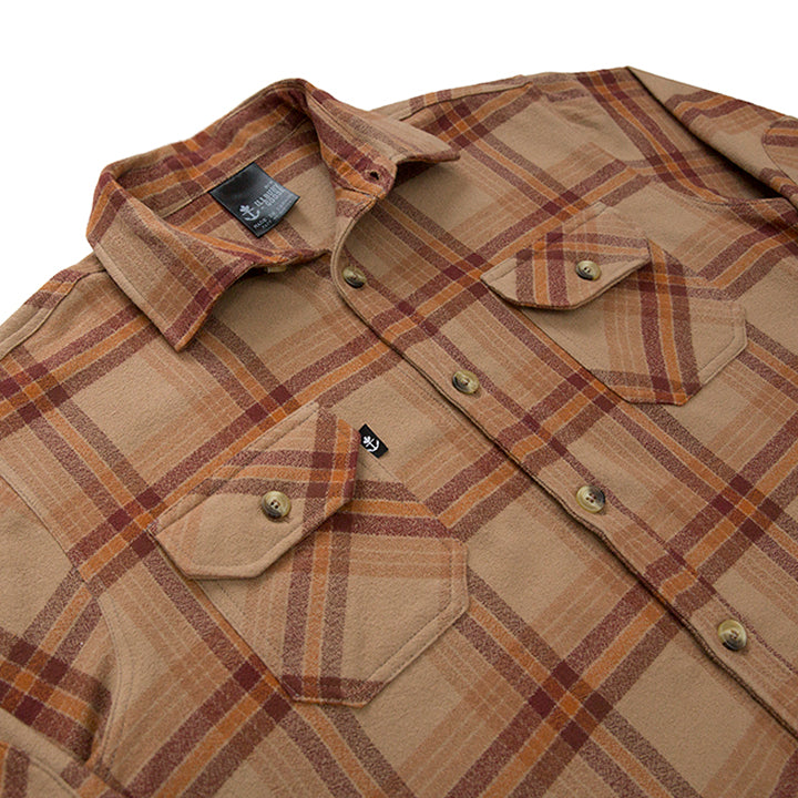 thick flannel shacket plaid shirt made in canada