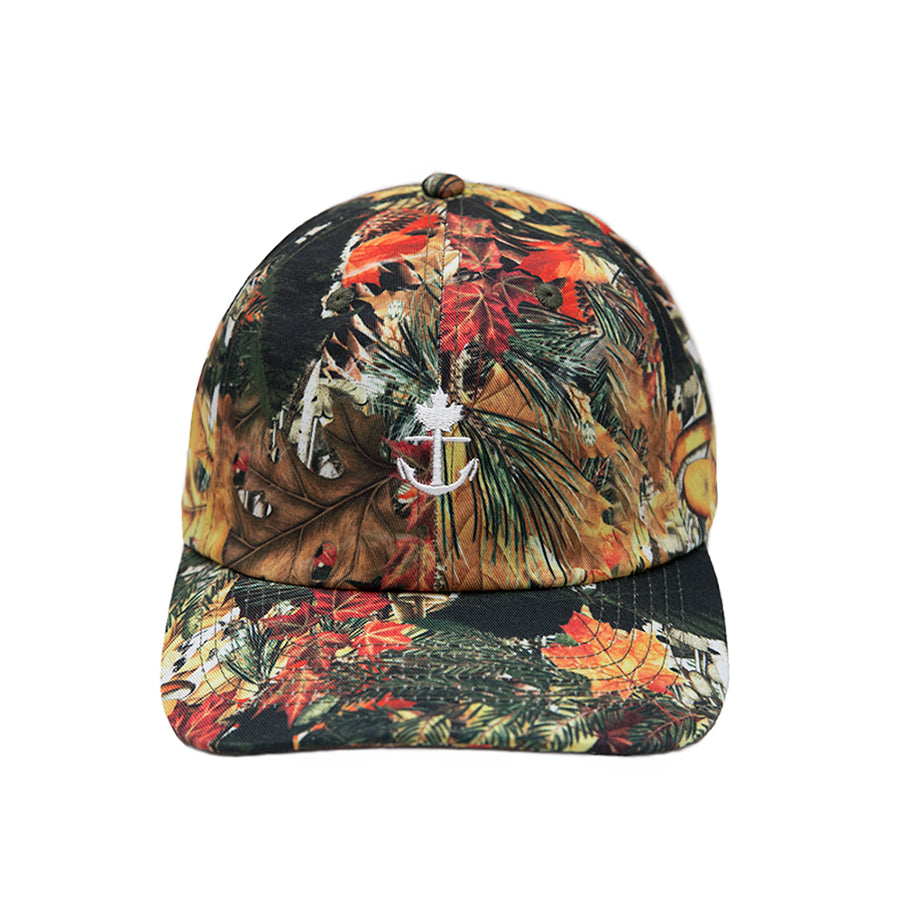 camouflage  bush canada style curved illbury strapback dad hat