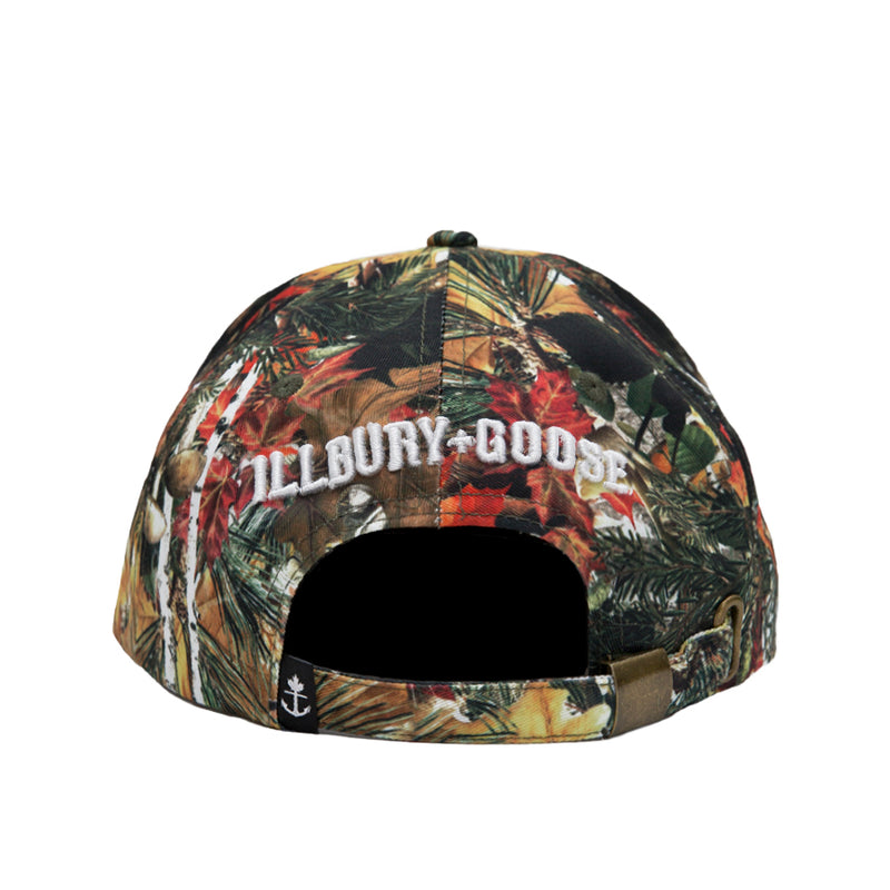 camouflage  bush canada style curved illbury strapback dad hat