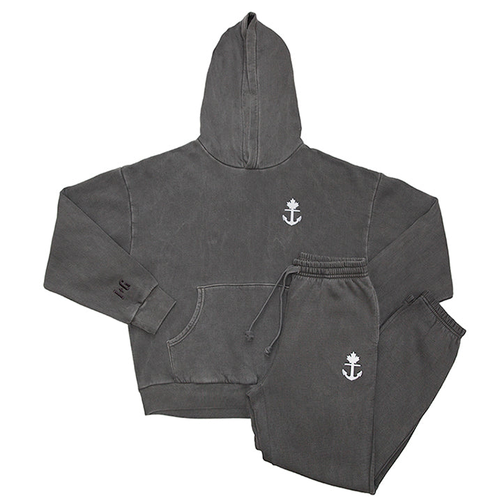 Stone Wash Relaxed Heavy-Duty Hoodie