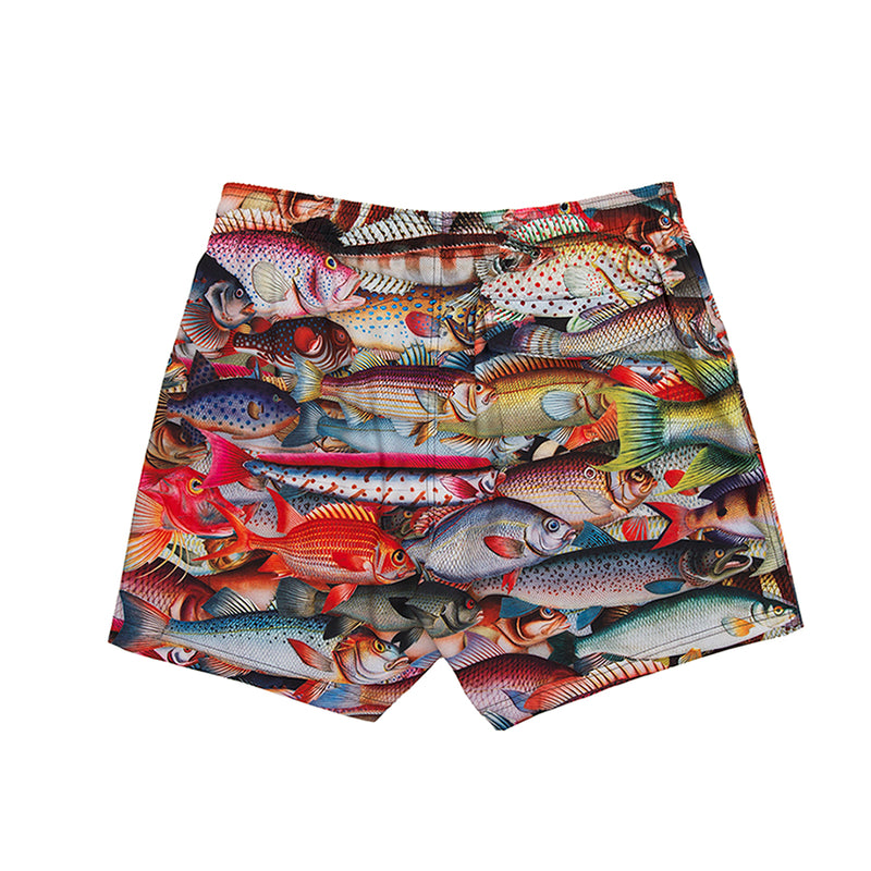 best mens bathing suit short 5.5 inch inseam cool fishing design