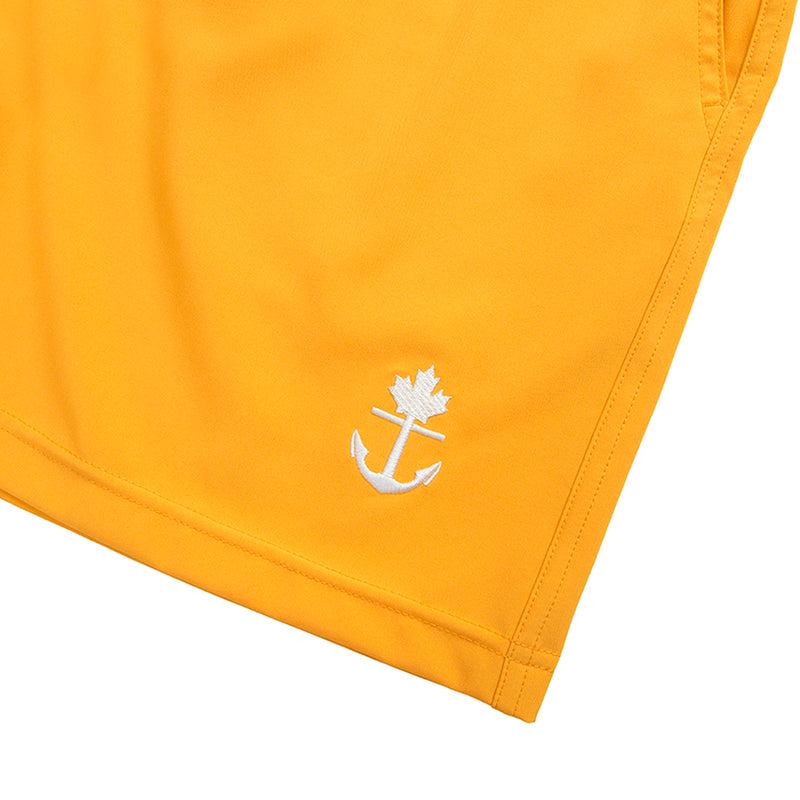 orange yellow mens shorts, quick dry short shorts for summer 2024 style