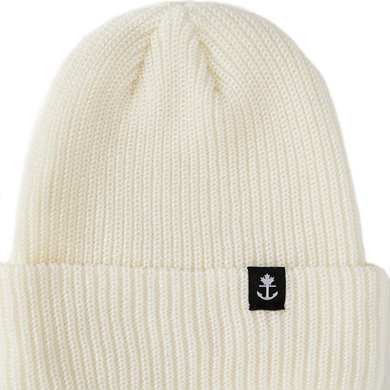 off white cream knit winter hat toque beanie 