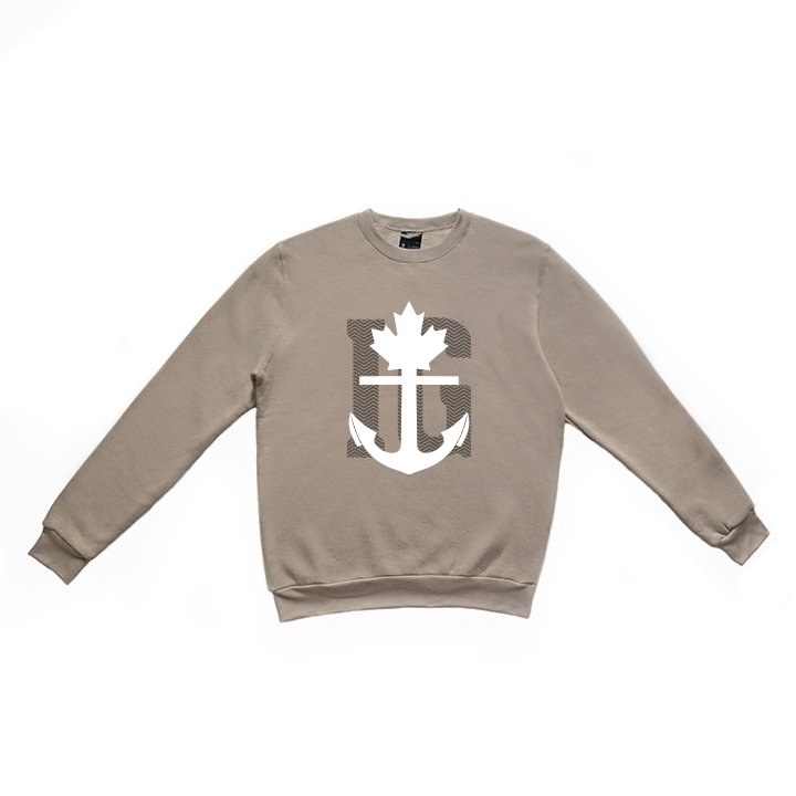 Ripple Stone Grey Crewneck