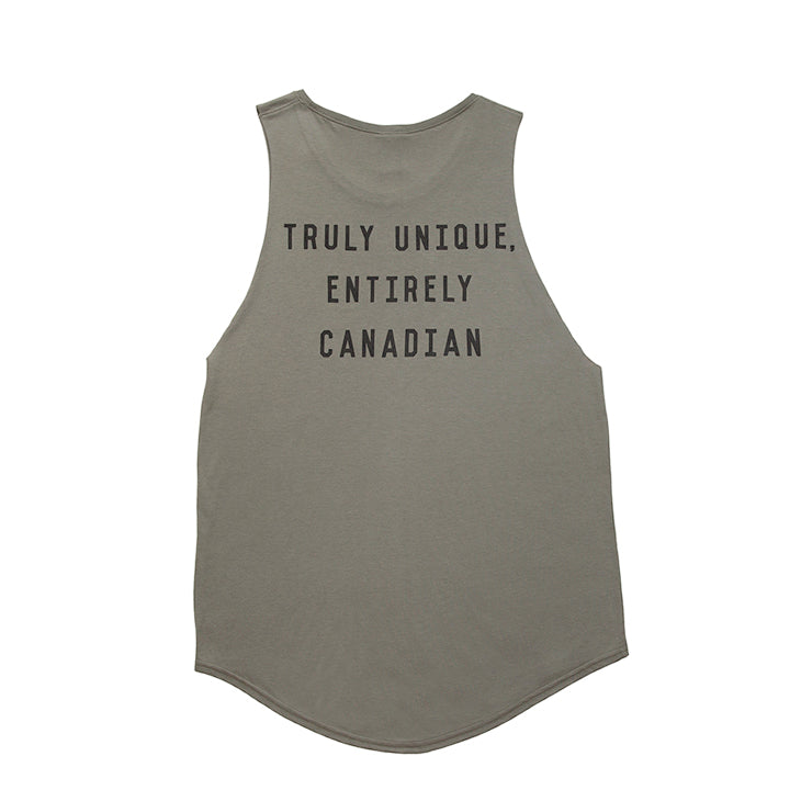 Canadian Tank Top Smokey Green Grey singlet style fashion shirt