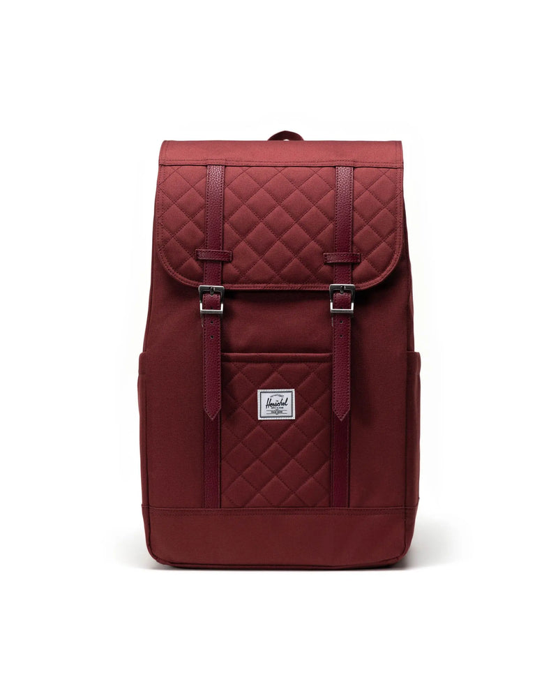 Retreat Backpack x Oxblood Red Quilted